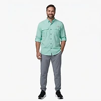 Magellan Outdoors Men's Laguna Madre Solid Long Sleeve Fishing Shirt