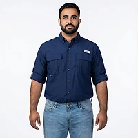 Magellan Outdoors Men's Laguna Madre Solid Long Sleeve Fishing Shirt