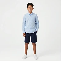 French Toast Boys' Long Sleeve Oxford Shirt