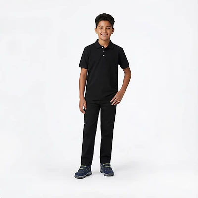 French Toast Boys' Short Sleeve Pique Polo Shirt