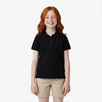 French Toast Girls' Polo Shirt with Picot Collar