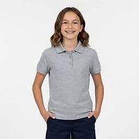 French Toast Girls' Polo Shirt with Picot Collar