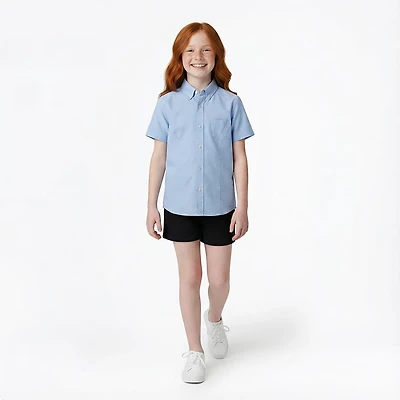 French Toast Girls' Short Sleeve Oxford Blouse