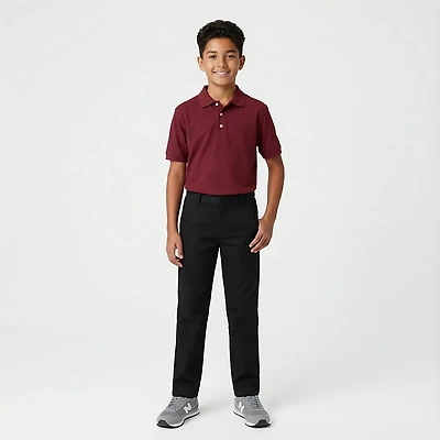 French Toast Boys' Adjustable Waist Double Knee Pant