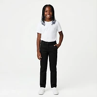 French Toast Girls' Plus Straight Leg Twill Pant