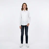 French Toast Girls' Extended Sizing Long Sleeve Oxford Blouse