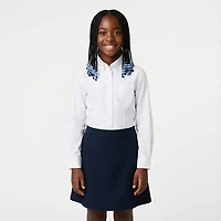 French Toast Girls' Extended Sizing Long Sleeve Oxford Blouse