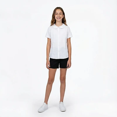 French Toast Girls' Plus Modern Peter Pan Blouse