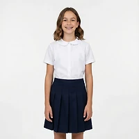 French Toast Girls' Plus Modern Peter Pan Blouse