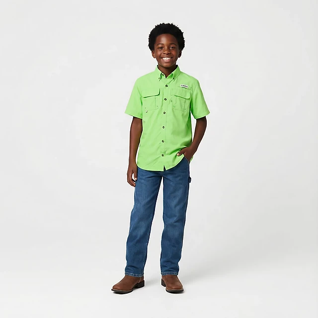 Magellan Men's Fish Gear Shirt Laguna Madre Relaxed Fit Button Down Short Sleeve