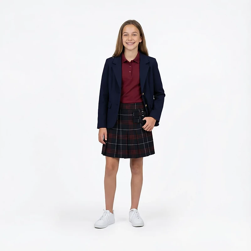 French Toast Girls' Plaid 2-Tab Scooter Skirt