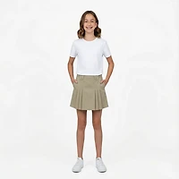 French Toast Girls' Front Pleated Skirt with Tabs