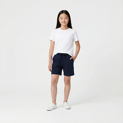 French Toast Girls' Stretch Pull-On Tie-Front Shorts