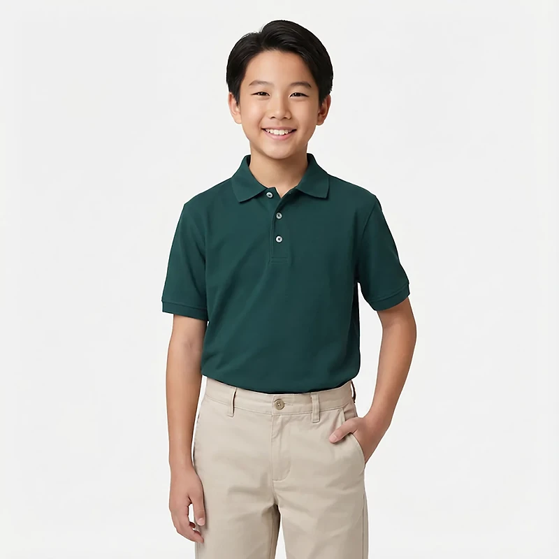 French Toast @School Boys' Pique Polo Shirt