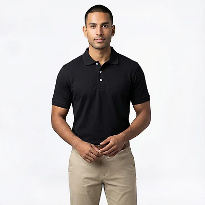 French Toast @School Men's Pique Polo Shirt