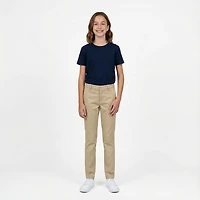 French Toast @School Girls' Adjustable Waist Stretch Twill Skinny Pants