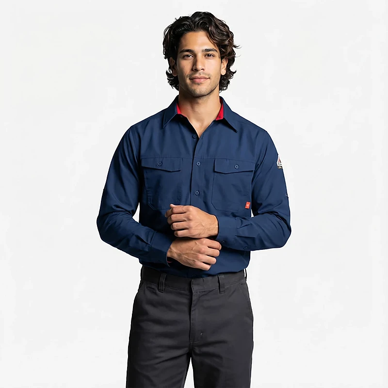 Bulwark Men's iQ Series Endurance Flame Resistant Work Shirt
