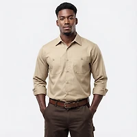 Red Kap Men's Long Sleeve Industrial Work Shirt