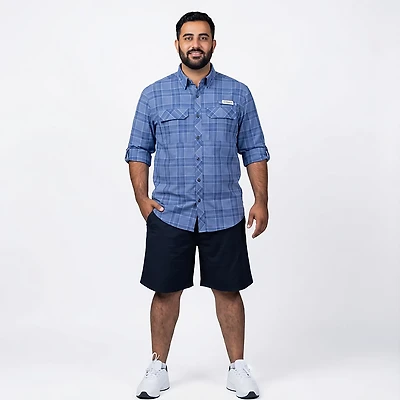 Magellan Outdoors Men's Barton Creek Outdoor Plaid Long Sleeve Shirt