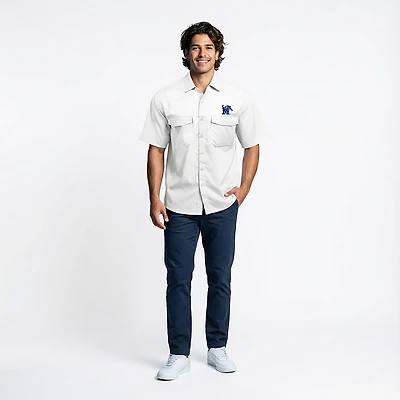 Antigua Men's University of Memphis Game Day Woven Fishing Shirt