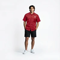 Antigua Men's University of Oklahoma Game Day Woven Fishing Shirt
