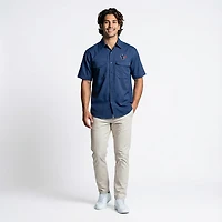 Antigua Men's Houston Texans Game Day Woven Fishing Shirt