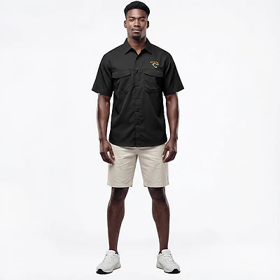 Antigua Men's Jacksonville Jaguars Game Day Woven Fishing Shirt