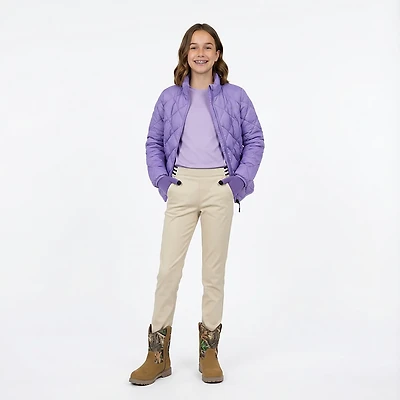 French Toast Girls' Contrast Elastic Waist Pull-On Pants