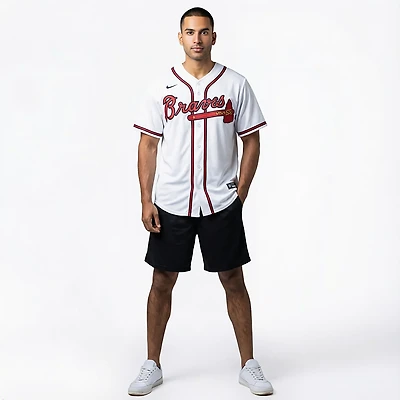 Nike Men's Atlanta Braves Blank Official Replica Home Jersey