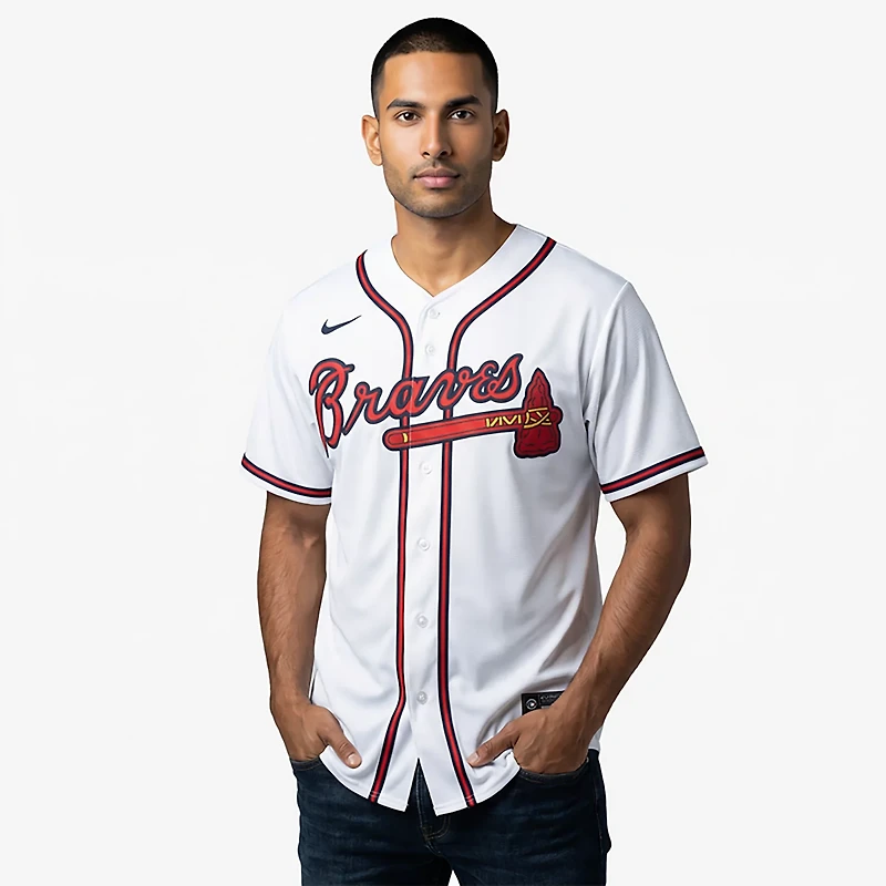Nike Men's Atlanta Braves Blank Official Replica Home Jersey