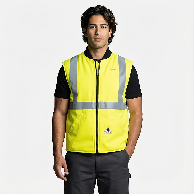 Bulwark Men's FR Hi-Visibility Insulated Vest