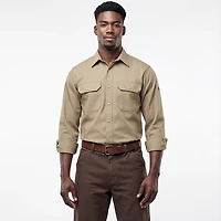 Bulwark Men's Excel Flame Resistant Snap ont Dress Shirt