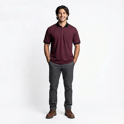Red Kap Men's Performance Knit Twill Work Polo Shirt