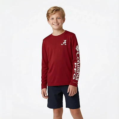 Columbia Sportswear Youth University of Alabama CLG Terminal Tackle Long Sleeve T-shirt