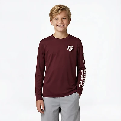 Columbia Sportswear Youth Texas A&M University CLG Terminal Tackle Long Sleeve T-shirt