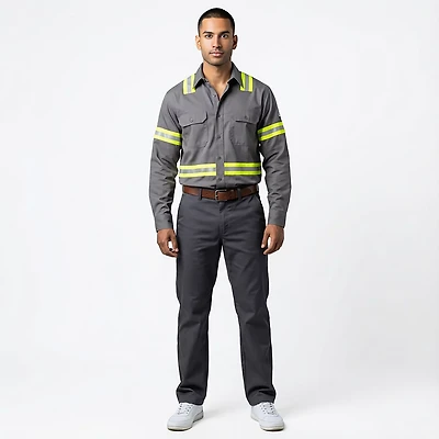 Bulwark Men's EXCEL FR ComforTouch Enhanced Visibility Uniform Shirt