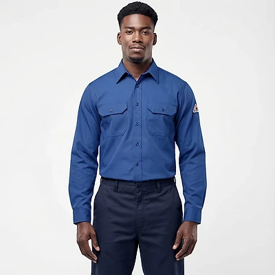 Bulwark Men's Nomex IIIA Long Sleeve Uniform Work Shirt