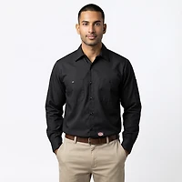 Red Kap Men's Solid Long Sleeve Crew Shirt