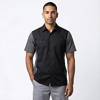 Red Kap Men's 2-Tone Crew Short Sleeve Shirt