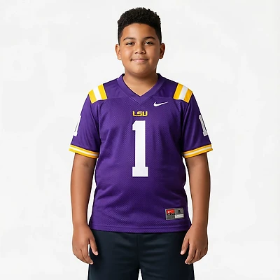 Nike Boys' Louisiana State University Fanwear Replica Football Jersey