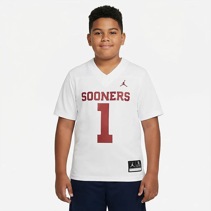 Jordan Boys' University of Oklahoma Replica Football Jersey