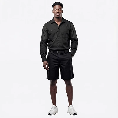 Red Kap Men's 2-Tone Crew Long Sleeve Shirt