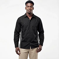 Red Kap Men's 2-Tone Crew Long Sleeve Shirt
