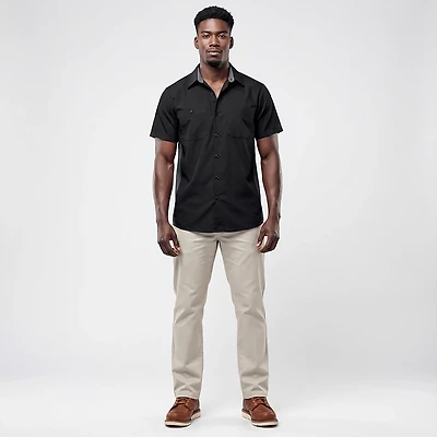 Red Kap Men's Performance Plus Shop Short Sleeve Shirt with OilBlok Technology