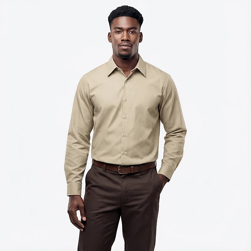 Red Kap Men's Specialized Pocketless Long Sleeve Work Shirt