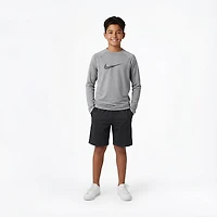 Nike Boys' Heather Long Sleeve Hydroguard Rash Guard