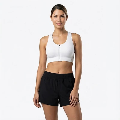 BCG Women's Seamless Zip Front Mid Impact Sports Bra