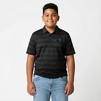 Antigua Men's Carolina Panthers Compass Short Sleeve Polo Shirt