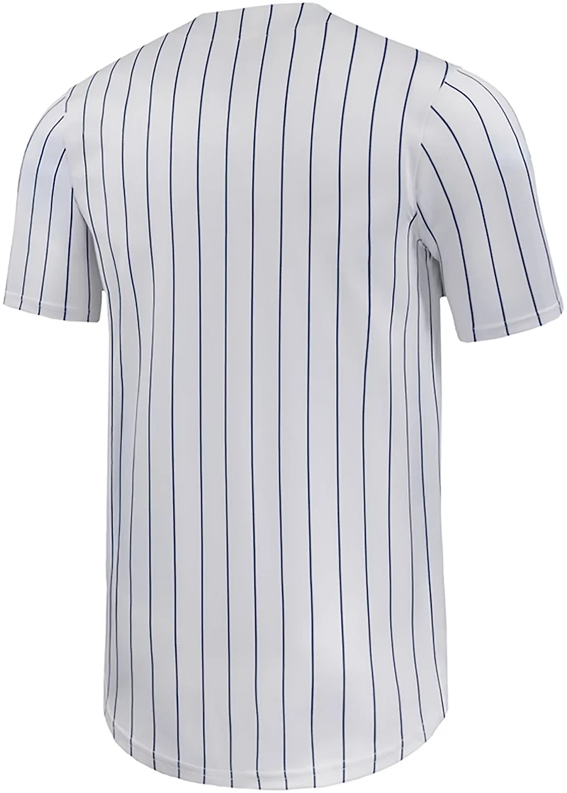 Nike Men's University of Mississippi Limited Full Button Pinstripe Baseball Jersey