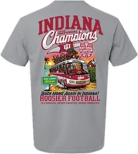 Something Inked Men's Indiana Hoosiers 2025 National Champions Bus Graphic DS Long Sleeve T-shirt